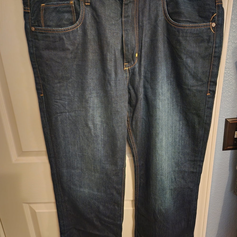 Mens Tommy Bahama Dark Blue Relaxed Jeans Straight Leg 40 X 30